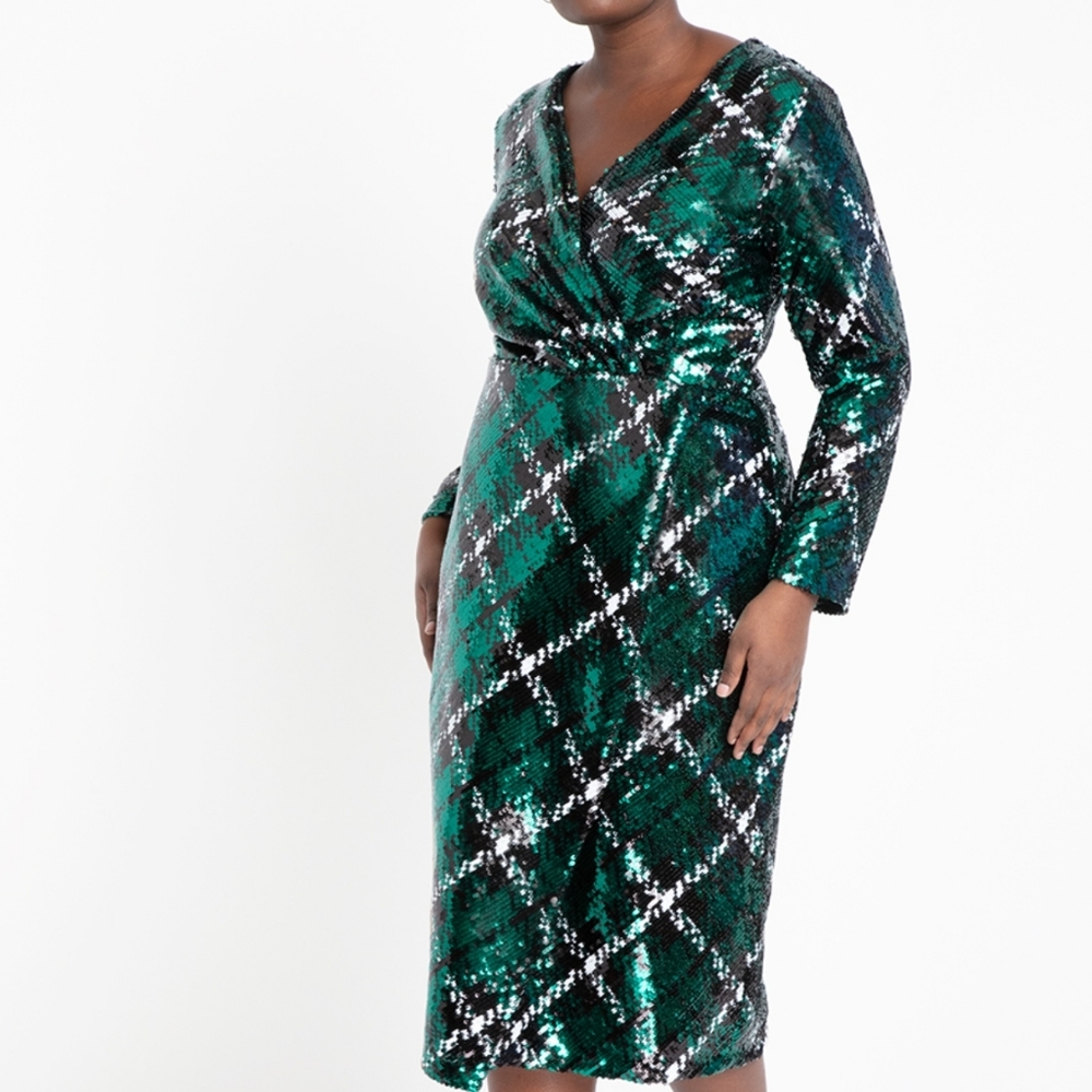 Plus size sequin dress